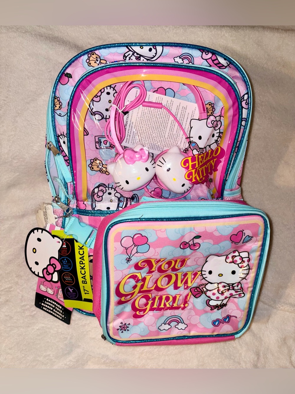 Hello Kitty 4 Piece Backpack Set NWT!